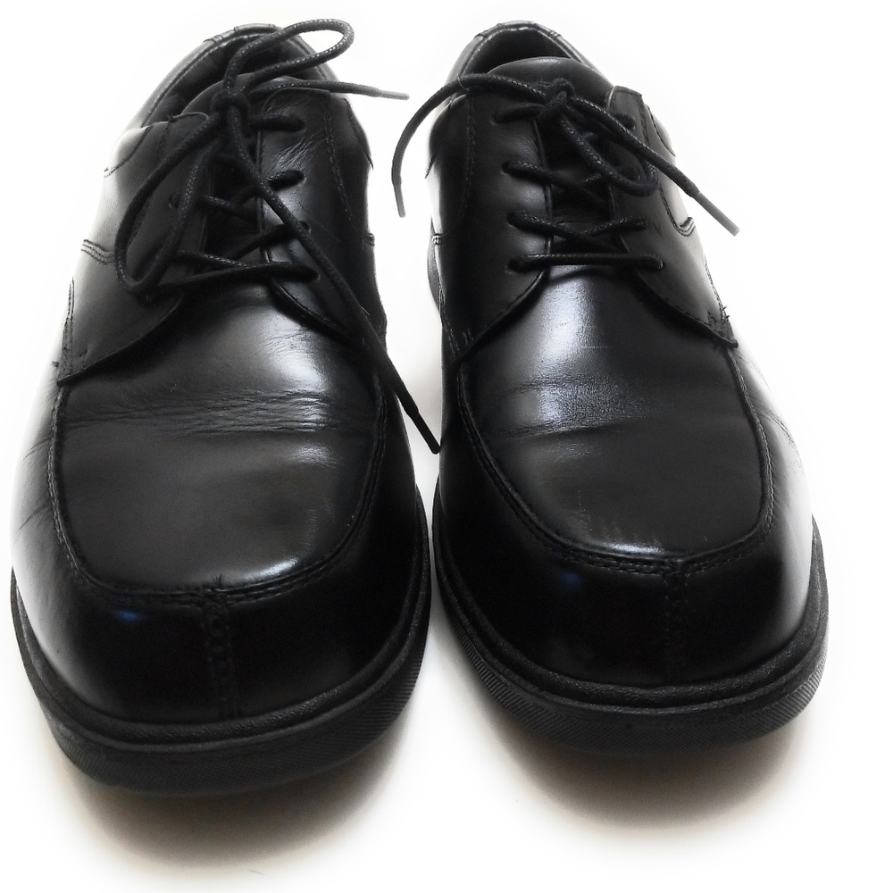 Florsheim Comfortech Black Leather Dress Shoe 9W